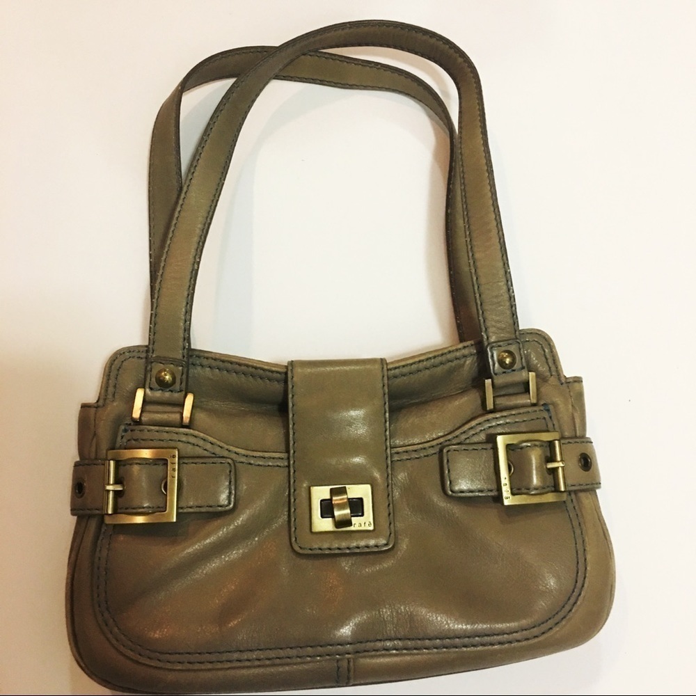 Vintage Rafé New York Leather Shoulder Bag Designer Purse Handbag